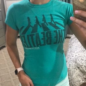 Vintage beatles abbey rose tee